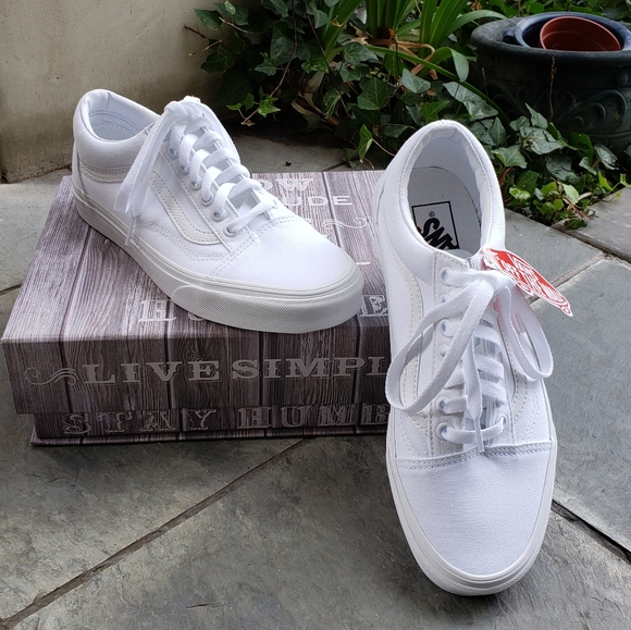 Old Skool True White Vans - Picture 7 of 8